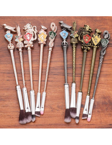 Set de Brochas de Maquillaje HP - 5 Piezas de Metal