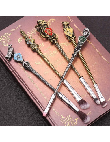 Set de Brochas de Maquillaje HP - 5 Piezas de Metal