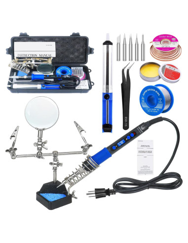 Kit de Soldador KEPIOG 100W Digital con Lupa y Accesorios