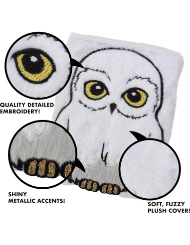 Diario de Peluche Hedwig Harry Potter 216 Páginas con Llave