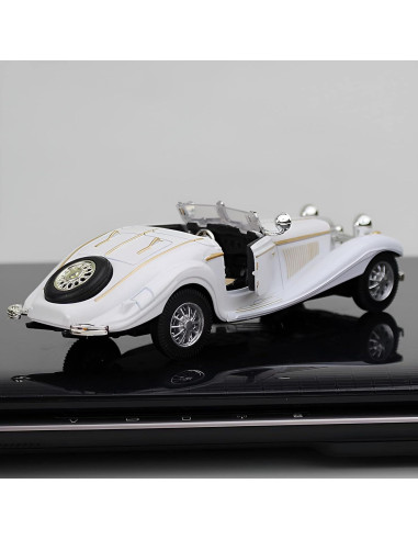 Coche Clásico Antiguo PUXU 1:28 Retroceso Blanco 16.8cm