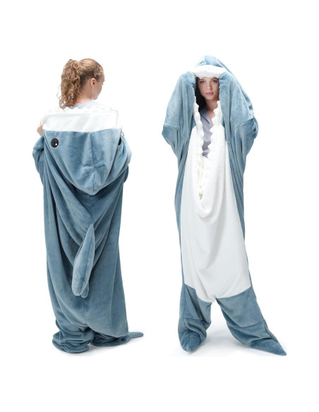 Manta de Tiburón Touchat XL Franela Suave y Acogedora Manta de Tiburón Touchat XL Franela Suave y Acogedora