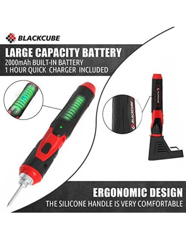 Soldador Inalámbrico BLACKCUBE 2000mAh LED 470C