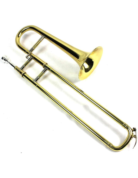 Trombón Mini Diginex Bb Laca Dorada con Estuche y Boquilla Trombón Mini Diginex Bb Laca Dorada con Estuche y Boquilla