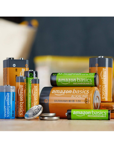 Baterías recargables AAA Amazon Basics 12 piezas 800 mAh