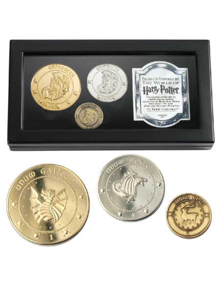 Monedas del Banco Gringotts The Noble Collection 3 piezas Monedas del Banco Gringotts The Noble Collection 3 piezas