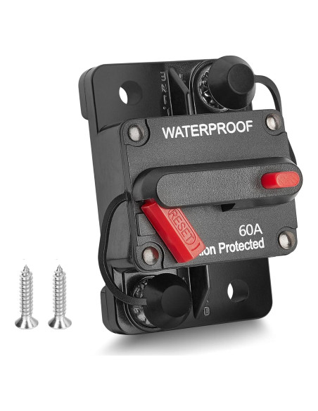 Disyuntor RED WOLF 60A para Barco y ATV DC 12V-48V Disyuntor RED WOLF 60A para Barco y ATV DC 12V-48V