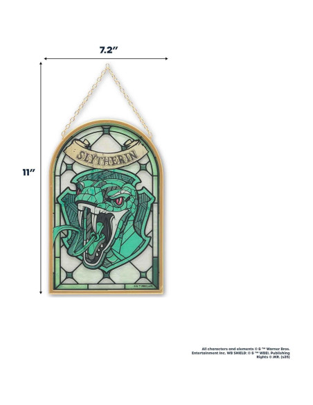 Decoración de Pared Vidrio Slytherin 18x28 cm Open Road Decoración de Pared Vidrio Slytherin 18x28 cm Open Road