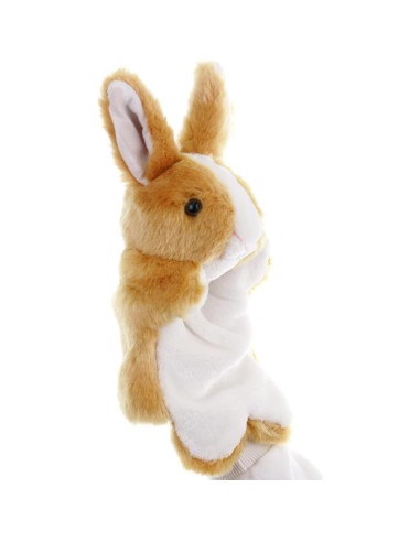 Títere de Mano Conejo ZUXUCUVU Juguete de Peluche 25.4 cm