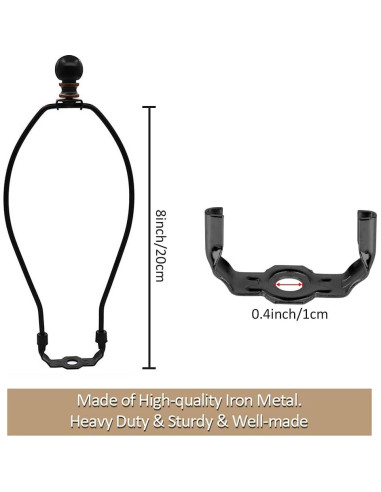 Soporte de Pantalla de Lámpara Dveda 20 cm Ajustable 2 Pack