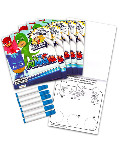 Conjunto de Libros para Colorear PJ Masks - 6 Mini Libros Conjunto de Libros para Colorear PJ Masks - 6 Mini Libros