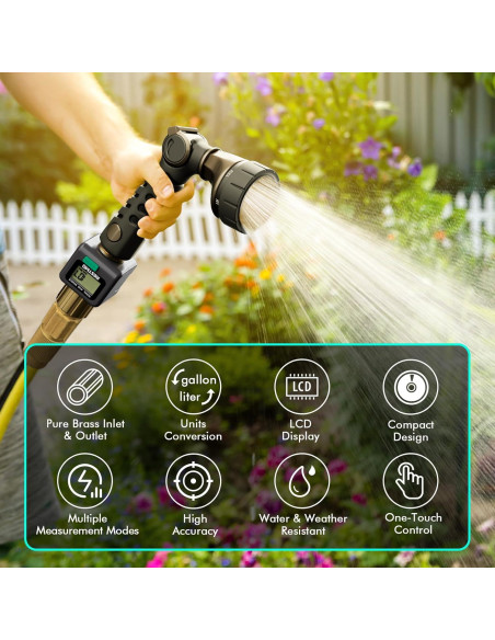 Medidor de Flujo de Agua Restmo con Pantalla LCD y Latón Medidor de Flujo de Agua Restmo con Pantalla LCD y Latón