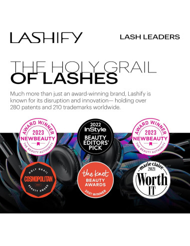 Pestañas Falsas Lashify I-Line Largo 8-12mm Efecto Delineador