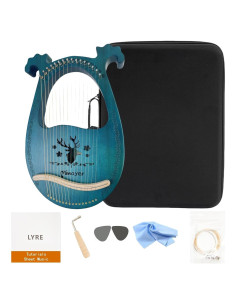 Arpa Lyre Miwayer 16 Cuerdas Caoba Profesional con Estuche