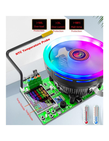 Probador de Carga Eyes.sys DL24-BLE 180W 200V 20A 4 Modos Probador de Carga Eyes.sys DL24-BLE 180W 200V 20A 4 Modos