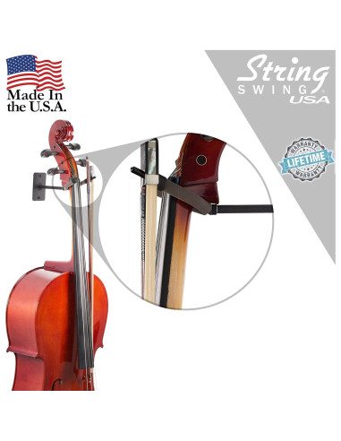 Soporte de Cello String Swing BCC03F4 Negro para Pared
