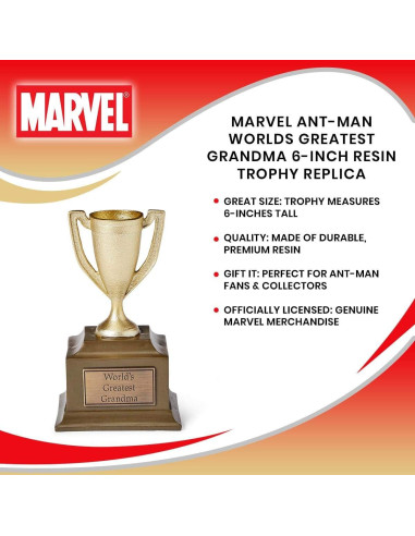 Trofeo Mejor Abuela del Mundo Marvel Ant-Man 15,24 cm
