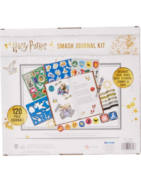 Diario Smash Harry Potter - Kit Completo con Stickers y Sellos Diario Smash Harry Potter - Kit Completo con Stickers y Sellos