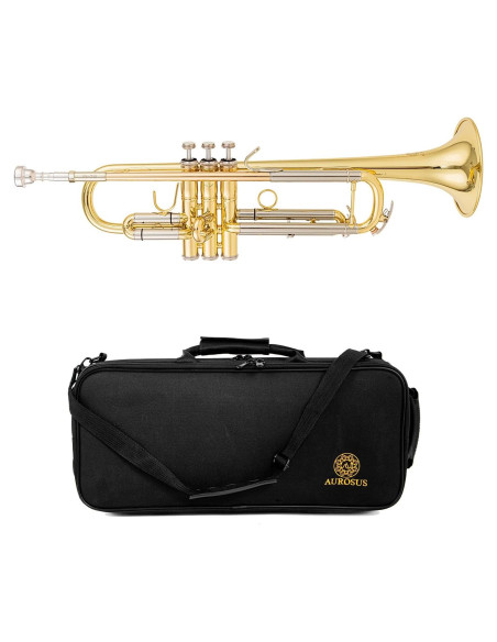 Trompeta Bb AUROSUS SB710 latón dorado 1,16 cm profesional Trompeta Bb AUROSUS SB710 latón dorado 1,16 cm profesional