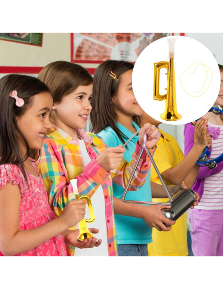 Trompeta Infantil Toyvian Juguete Musical 17.78 cm Dorada Trompeta Infantil Toyvian Juguete Musical 17.78 cm Dorada