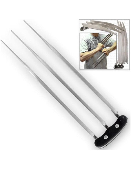 Set de 2 Garras de Wolverine VULCAN GEAR - Acero Inoxidable 27.94 cm Set de 2 Garras de Wolverine VULCAN GEAR - Acero Inoxidable 27.94 cm