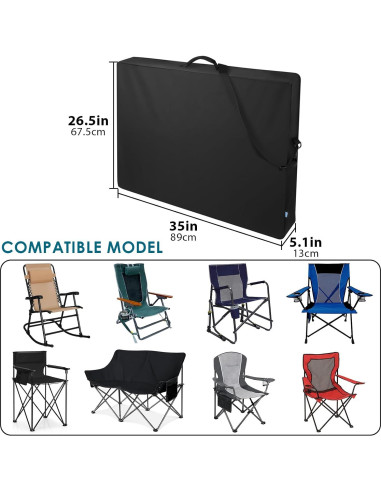 Bolsa de almacenamiento LUEXBOX para silla mecedora 89x67.5cm