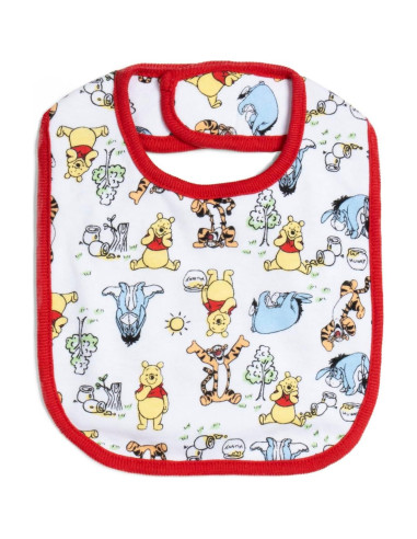 Paquete de 5 Baberos Disney para Bebés - Winnie Pooh y Más