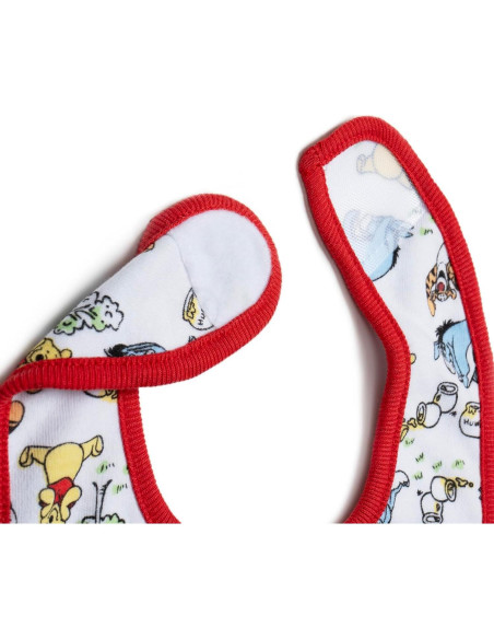 Paquete de 5 Baberos Disney para Bebés - Winnie Pooh y Más Paquete de 5 Baberos Disney para Bebés - Winnie Pooh y Más