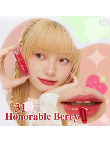 Tinte de Labios Peripera Ink Mood Glowy 031 Berry Coreano