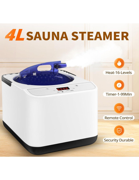 Máquina de vapor para sauna Simivol ZG-4L 1500W 4L Máquina de vapor para sauna Simivol ZG-4L 1500W 4L