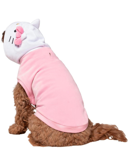 Sudadera para Perro Hello Kitty - Terciopelo Suave Mediana Sudadera para Perro Hello Kitty - Terciopelo Suave Mediana