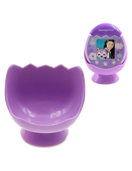 Soporte de Cuna Dock LeoTube para Tamagotchi Pix Púrpura Soporte de Cuna Dock LeoTube para Tamagotchi Pix Púrpura