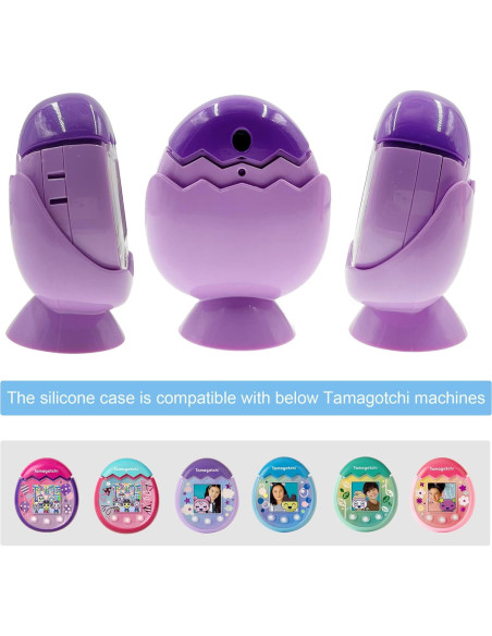 Soporte de Cuna Dock LeoTube para Tamagotchi Pix Púrpura Soporte de Cuna Dock LeoTube para Tamagotchi Pix Púrpura