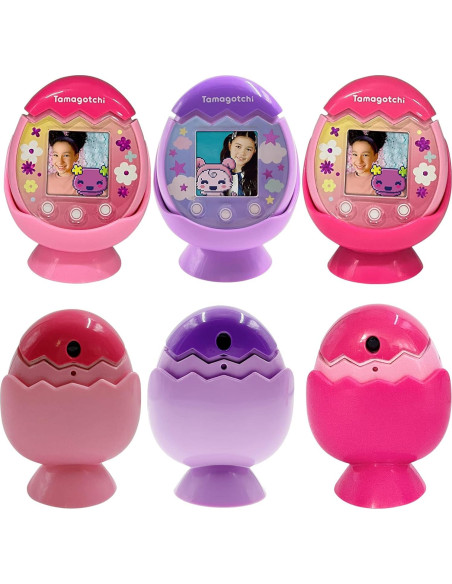 Soporte de Cuna Dock LeoTube para Tamagotchi Pix Púrpura Soporte de Cuna Dock LeoTube para Tamagotchi Pix Púrpura