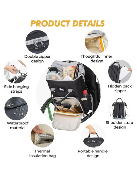 Bolsa para Silla de Ruedas YMU con Soporte para Taza Bolsa para Silla de Ruedas YMU con Soporte para Taza