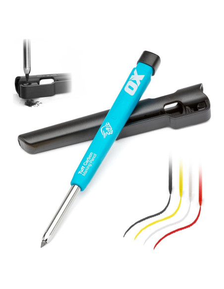 Lápiz Mecánico OX Tools Pro Tuff 2.8mm con Sacapuntas Lápiz Mecánico OX Tools Pro Tuff 2.8mm con Sacapuntas