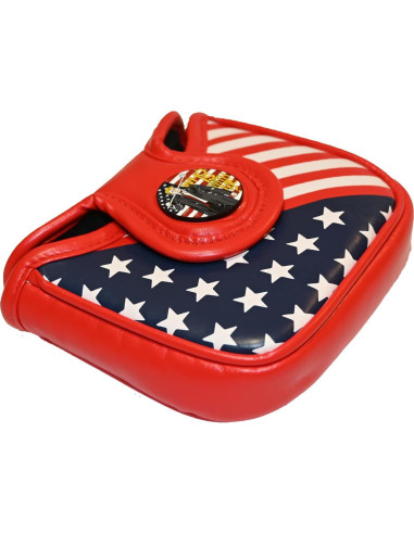 Cubierta de Cabeza de Golf KONWLONG Putter Mallet Rojo