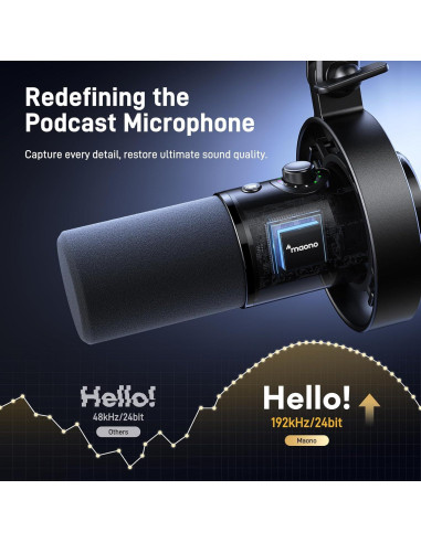 Micrófono Dinámico MAONO PD300X USB/XLR 192kHz 24bit