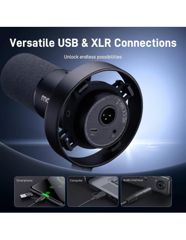 Micrófono Dinámico MAONO PD300X USB/XLR 192kHz 24bit
