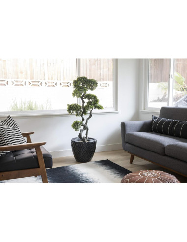 Árbol Bonsai Artificial Vintage Home 114 cm Verde Maceta