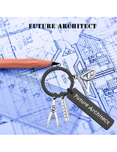 Llavero de Arquitecto PLITI Regalo Futuro Arquitecto