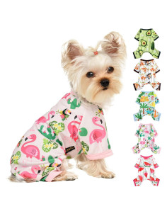 Pijamas para Perros Kosiyi Mediano Flamingos Primavera