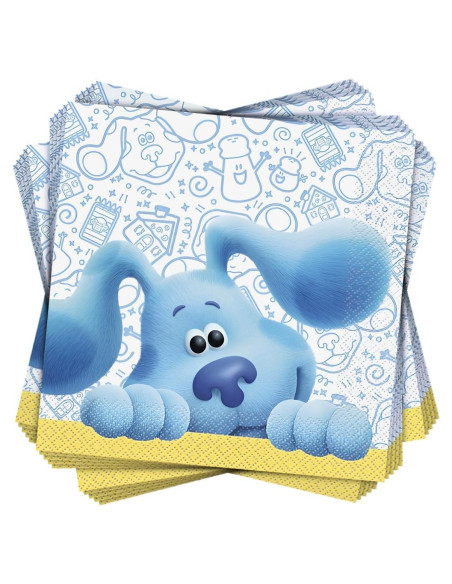 Servilletas de Almuerzo Temáticas Blue's Clues - Paquete 16 Unidades Servilletas de Almuerzo Temáticas Blue's Clues - Paquete 16 Unidades
