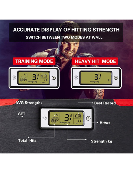 Máquina de Boxeo Hoteam con Sensor de Fuerza Ajustable Máquina de Boxeo Hoteam con Sensor de Fuerza Ajustable