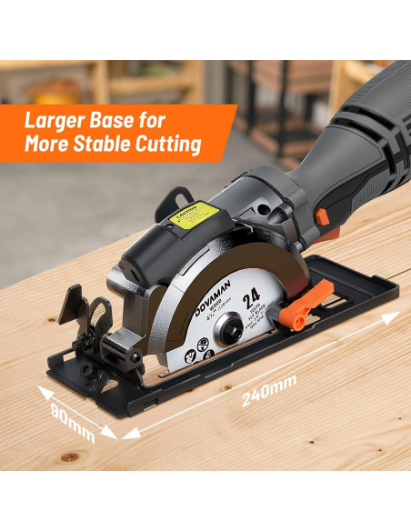 Sierra Circular DOVAMAN MCS01A 710W 6 Cuchillas Laser Sierra Circular DOVAMAN MCS01A 710W 6 Cuchillas Laser