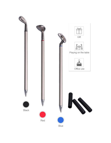 Juego de escritorio de golf NALAKUVARA - 3 bolígrafos y más