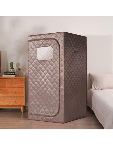 Sauna Infrarroja Portátil TaTalife 86x86x169cm con Control Remoto