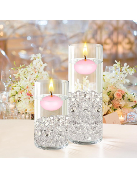 Mega Velas Flotantes Rosa 24 Pcs 3.81 cm Decoración Mega Velas Flotantes Rosa 24 Pcs 3.81 cm Decoración