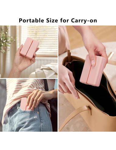 Organizador de Pastillas FYY Rosa Plegable 7 Compartimentos