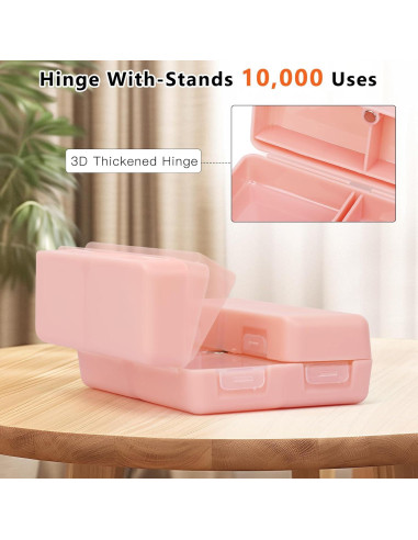 Organizador de Pastillas FYY Rosa Plegable 7 Compartimentos